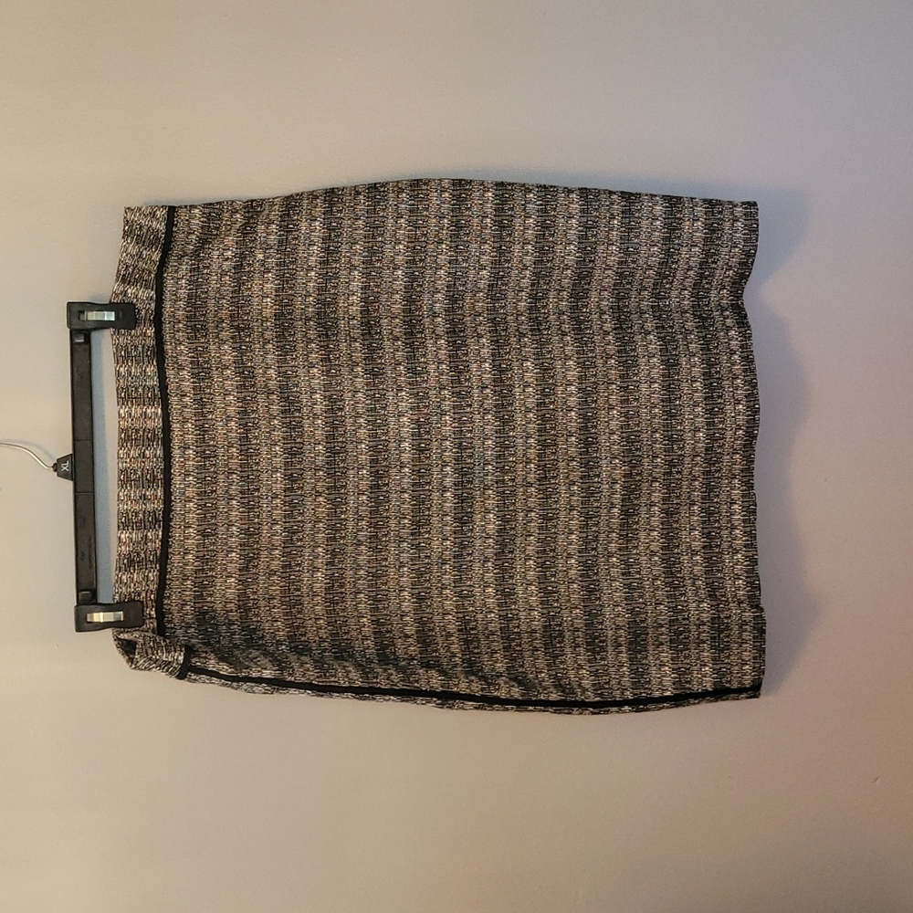 Liz Claiborne Women's Black and White Tweed Pencil Skirt | Size 18
